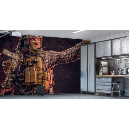 Fototapeta Żołnierz W Kamuflażu