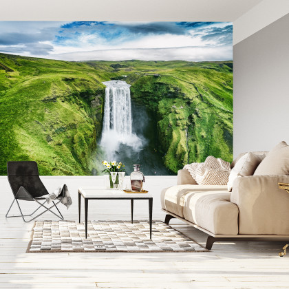 Fototapeta Widok Z Lotu Ptaka Na Wodospad 3D