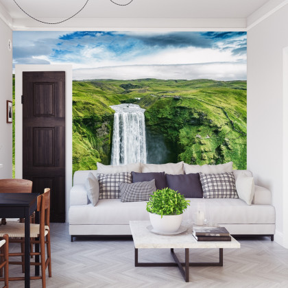 Fototapeta Widok Z Lotu Ptaka Na Wodospad 3D