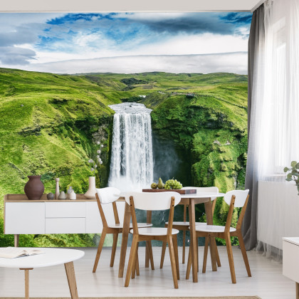 Fototapeta Widok Z Lotu Ptaka Na Wodospad 3D