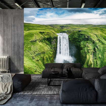 Fototapeta Widok Z Lotu Ptaka Na Wodospad 3D