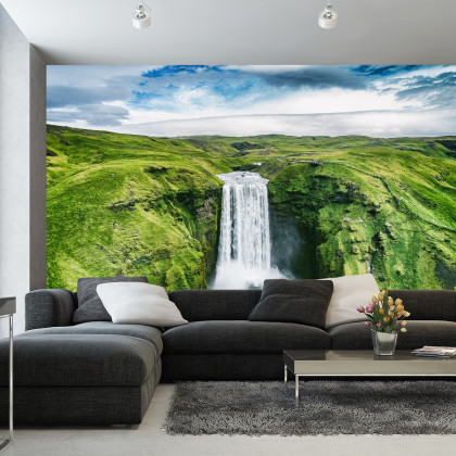 Fototapeta Widok Z Lotu Ptaka Na Wodospad 3D