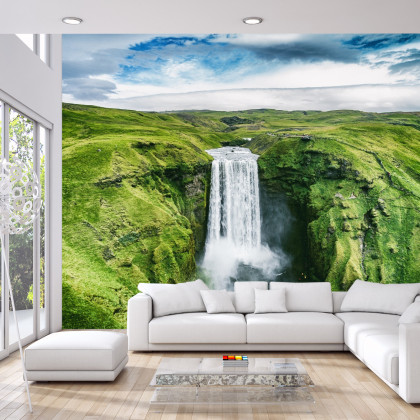 Fototapeta Widok Z Lotu Ptaka Na Wodospad 3D