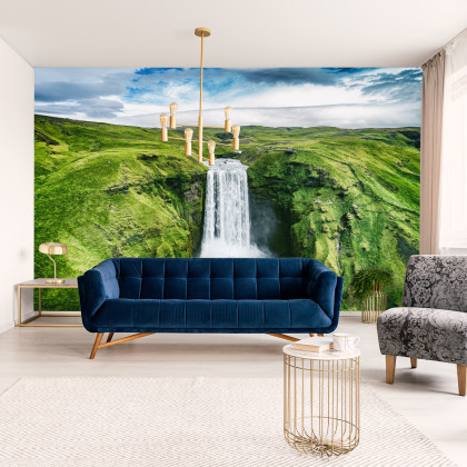Fototapeta Widok Z Lotu Ptaka Na Wodospad 3D