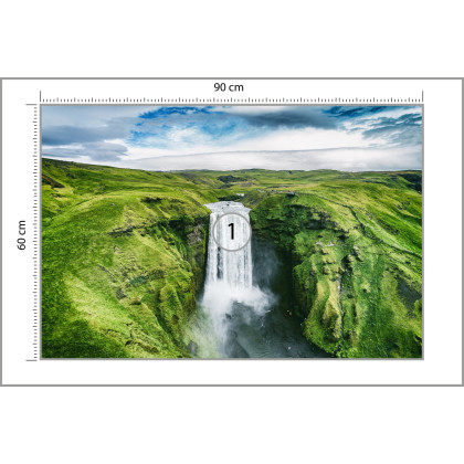Fototapeta Widok Z Lotu Ptaka Na Wodospad 3D