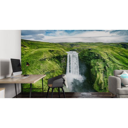 Fototapeta Widok Z Lotu Ptaka Na Wodospad 3D