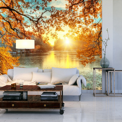 Fototapeta Jesienny Zachód Słońca