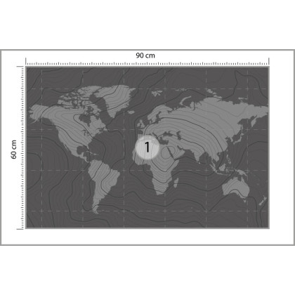Fototapeta Nowoczesna Mapa Świata