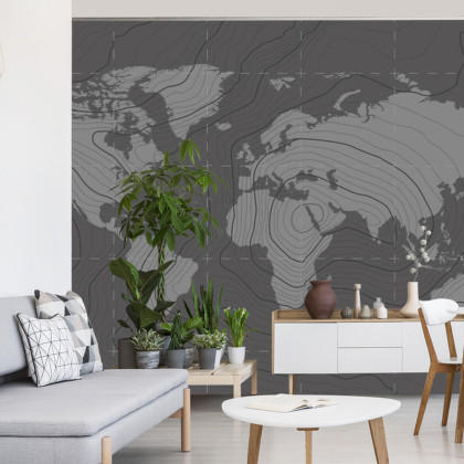 Fototapeta Nowoczesna Mapa Świata