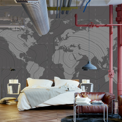 Fototapeta Nowoczesna Mapa Świata