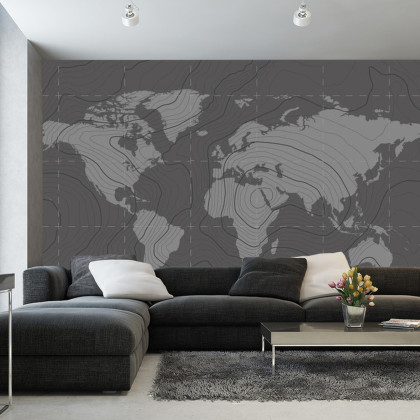 Fototapeta Nowoczesna Mapa Świata