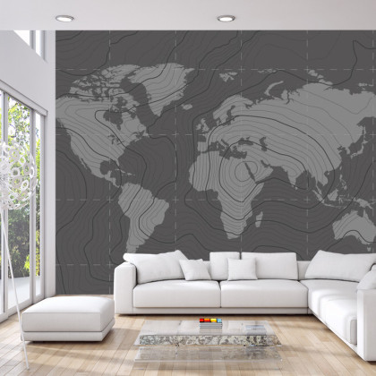 Fototapeta Nowoczesna Mapa Świata