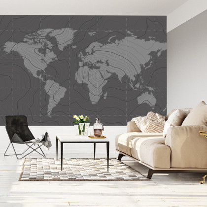 Fototapeta Nowoczesna Mapa Świata