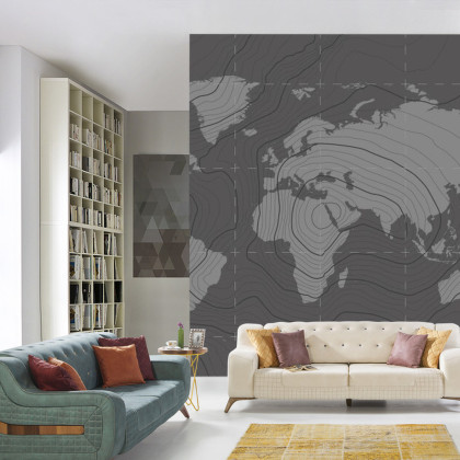Fototapeta Nowoczesna Mapa Świata