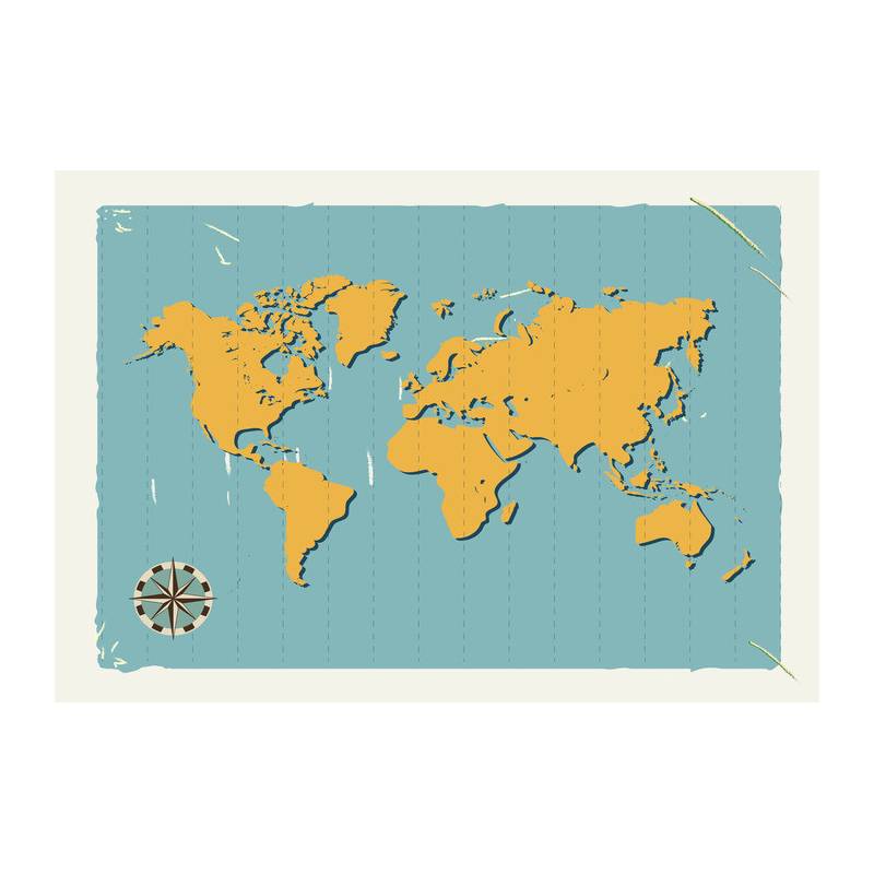 Fototapeta Retro Mapa Świata