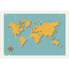 Fototapeta Retro Mapa Świata