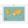 Fototapeta Retro Mapa Świata