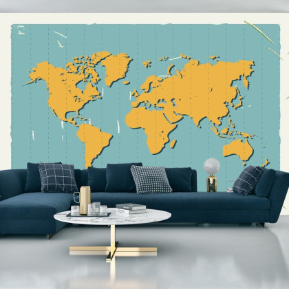 Fototapeta Retro Mapa Świata