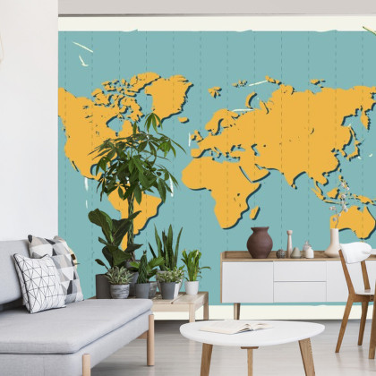 Fototapeta Retro Mapa Świata