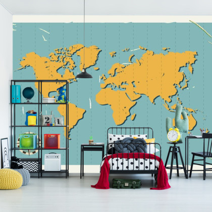 Fototapeta Retro Mapa Świata