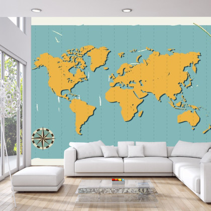 Fototapeta Retro Mapa Świata