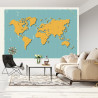 Fototapeta Retro Mapa Świata