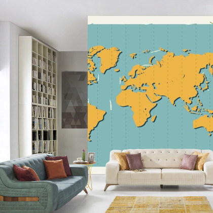 Fototapeta Retro Mapa Świata