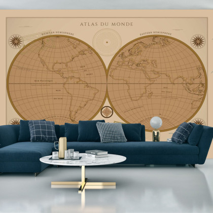 Fototapeta Atlas Du Monde Vintage