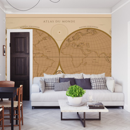 Fototapeta Atlas Du Monde Vintage
