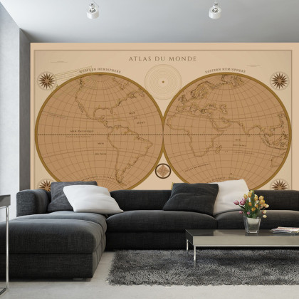Fototapeta Atlas Du Monde Vintage
