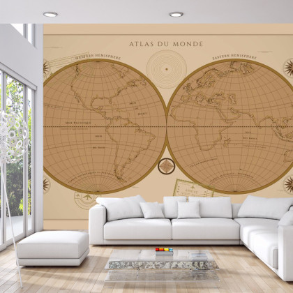 Fototapeta Atlas Du Monde Vintage