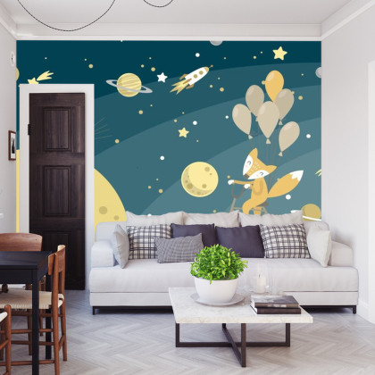 Fototapeta Kosmiczny Spacer Pana Foxa