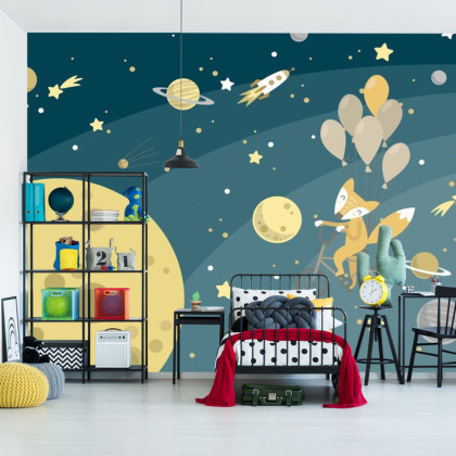Fototapeta Kosmiczny Spacer Pana Foxa