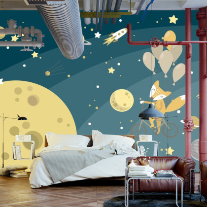 Fototapeta Kosmiczny Spacer Pana Foxa