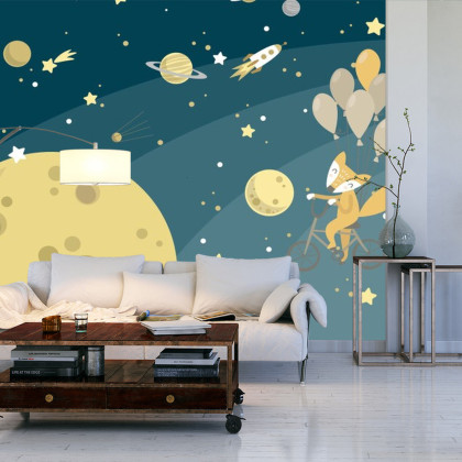 Fototapeta Kosmiczny Spacer Pana Foxa