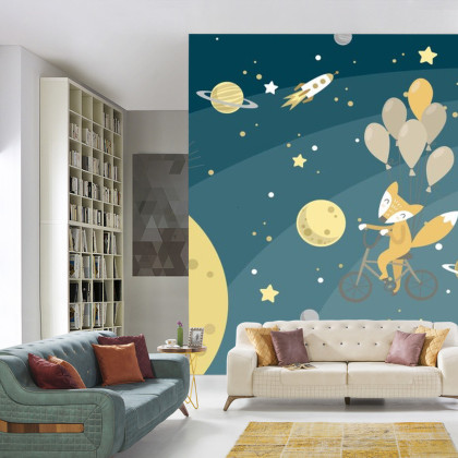 Fototapeta Kosmiczny Spacer Pana Foxa