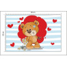 Fototapeta The Big Heart Bears: Bradley Ma Kwiaty