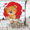 Fototapeta The Big Heart Bears: Bradley Ma Kwiaty