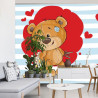 Fototapeta The Big Heart Bears: Bradley Ma Kwiaty