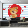 Fototapeta The Big Heart Bears: Bradley Ma Kwiaty
