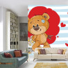 Fototapeta The Big Heart Bears: Bradley Ma Kwiaty