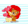 Fototapeta The Big Heart Bears: Box Of Hearts