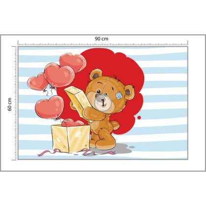 Fototapeta The Big Heart Bears: Box Of Hearts