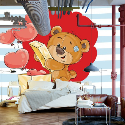 Fototapeta The Big Heart Bears: Box Of Hearts