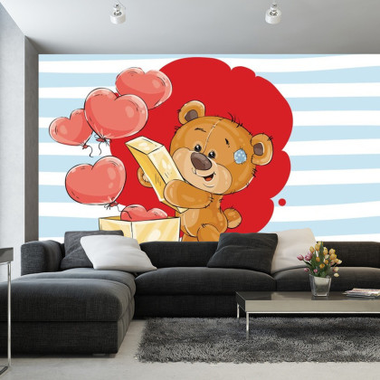 Fototapeta The Big Heart Bears: Box Of Hearts