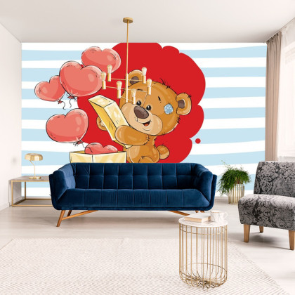 Fototapeta The Big Heart Bears: Box Of Hearts