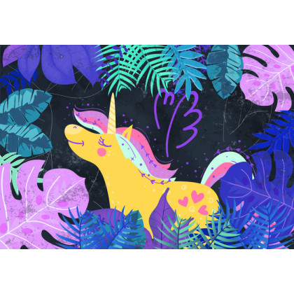Fototapeta Ula La Unicornio Nocny Las