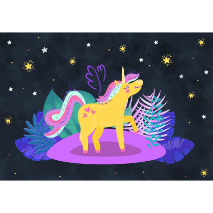 Fototapeta Ula La Unicornio Night Stars