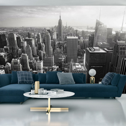 Fototapeta Empire State View W Czerni I Bieli