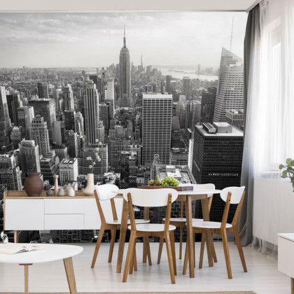 Fototapeta Empire State View W Czerni I Bieli